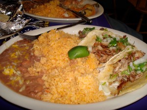 Carnitas and Lenga Tacos at Tacos Uruapan