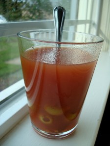 Make a Clamato cocktail with the leftover clam juice!