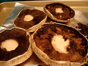 Scrapped the black gills of the portabellos for the banh mi.